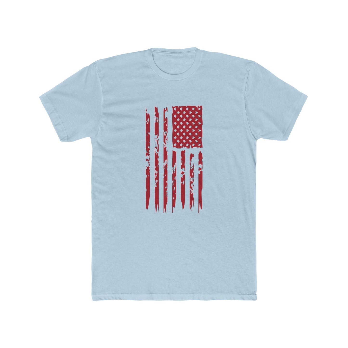 US Flag- Red Cotton Crew Tee