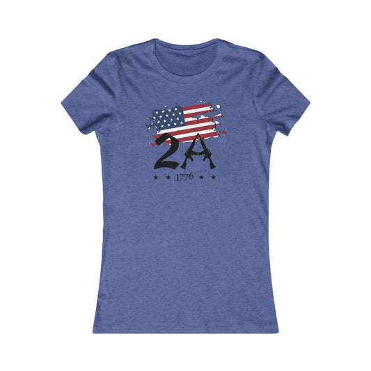2A 2nd Amendment 1776 Women's Favorite Tee