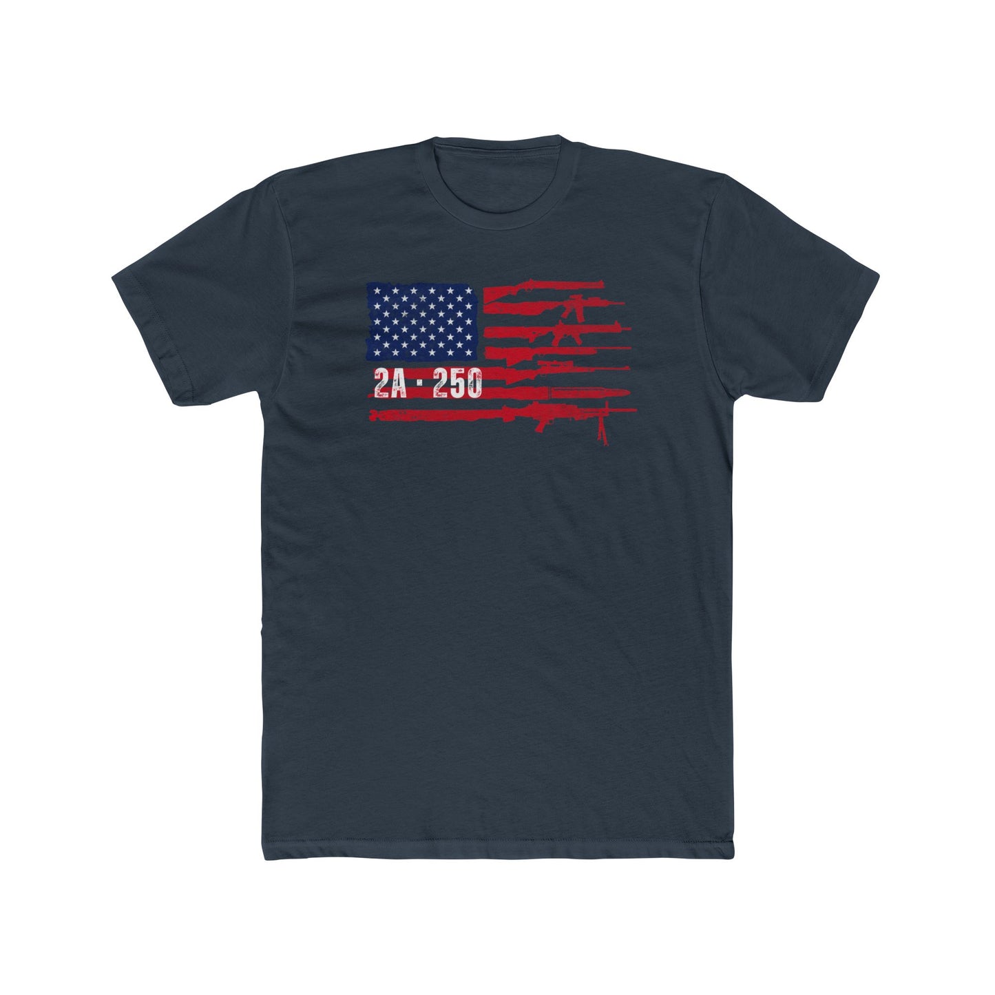 2A-250 Flag of Guns Cotton Crew Tee