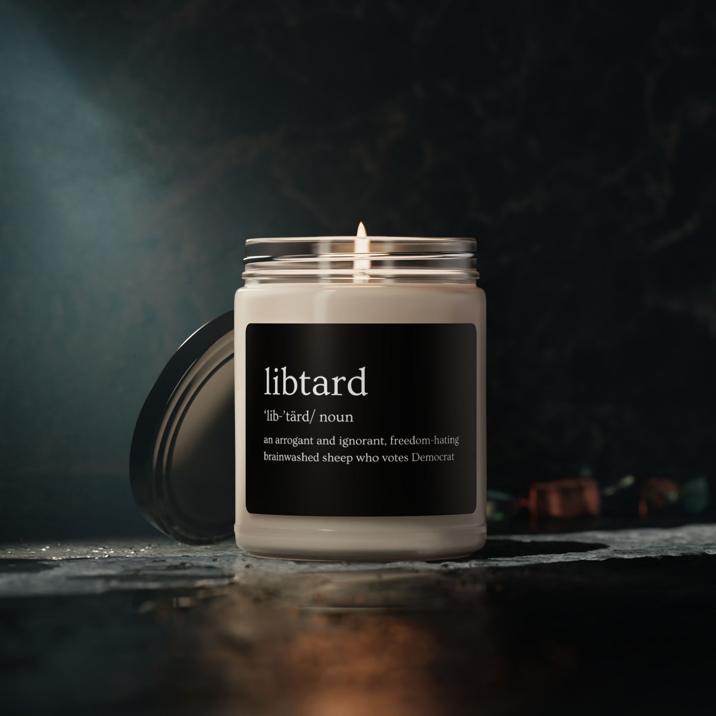 LibTard Definition Scented Soy Candle - 9oz - Unique Political Humor Gift