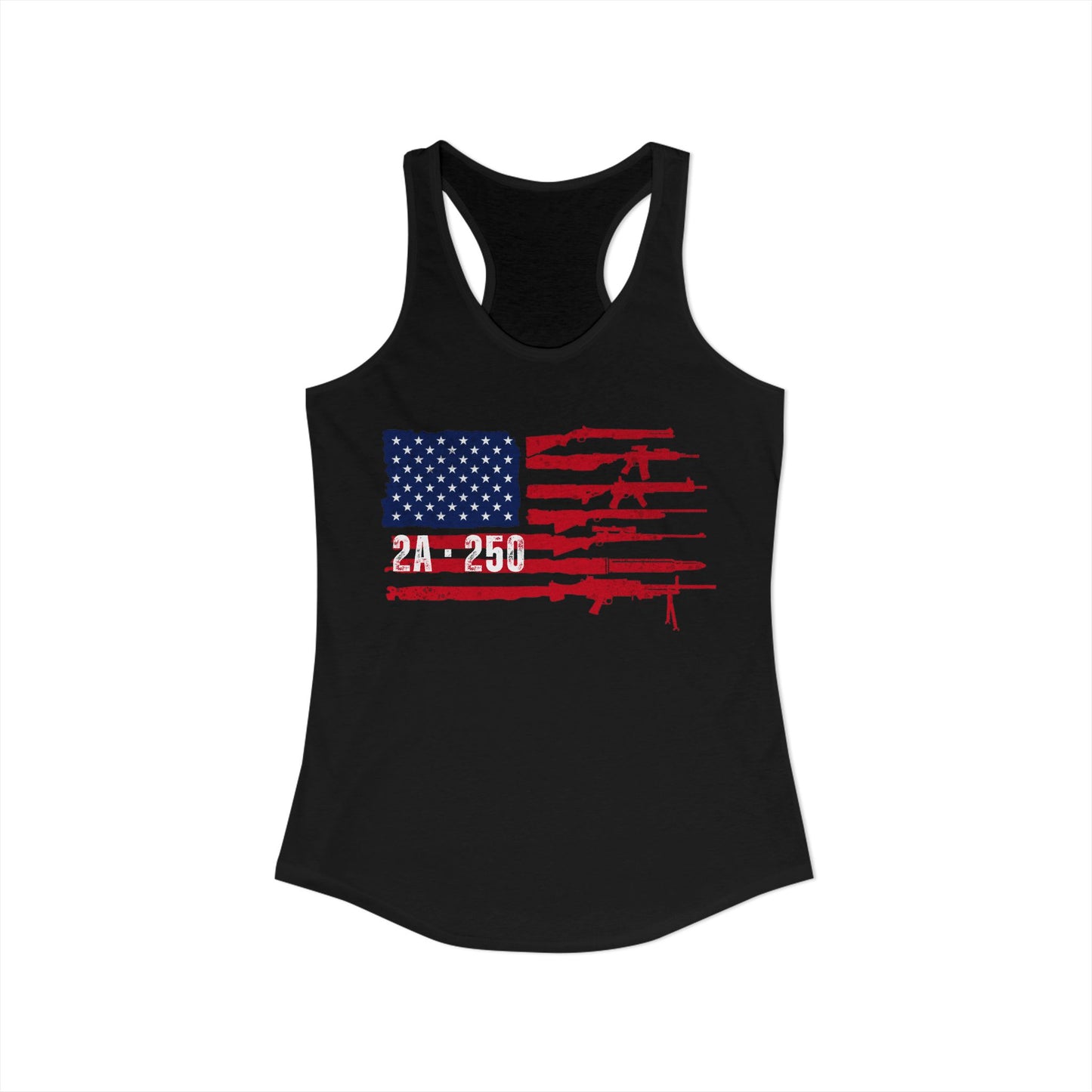 2A-250 Flag of Guns Women's Ideal Racerback Tank