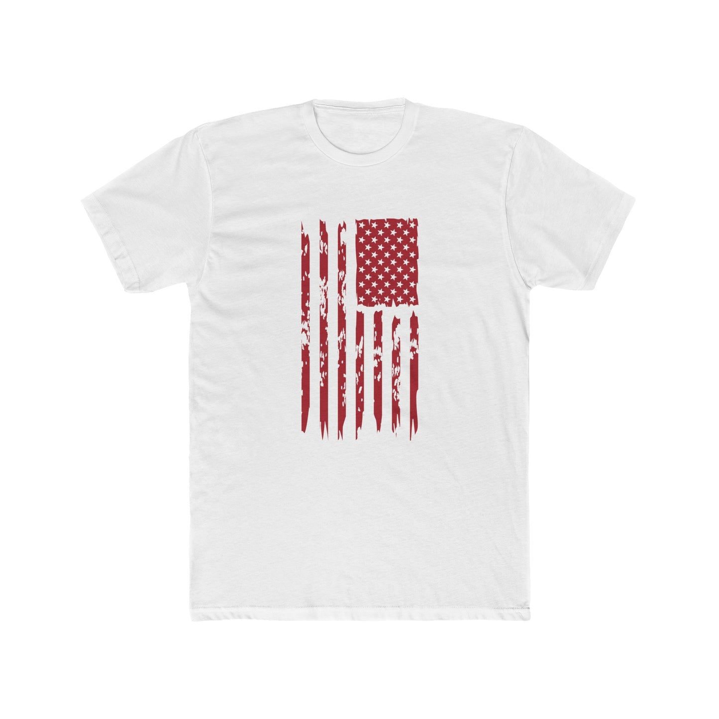 US Flag- Red Cotton Crew Tee