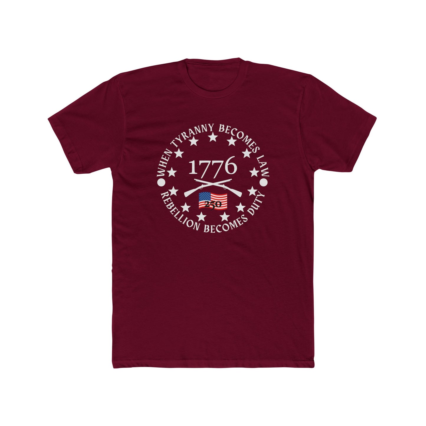 When Tyranny Becomes Law... 250th Cotton Crew Tee