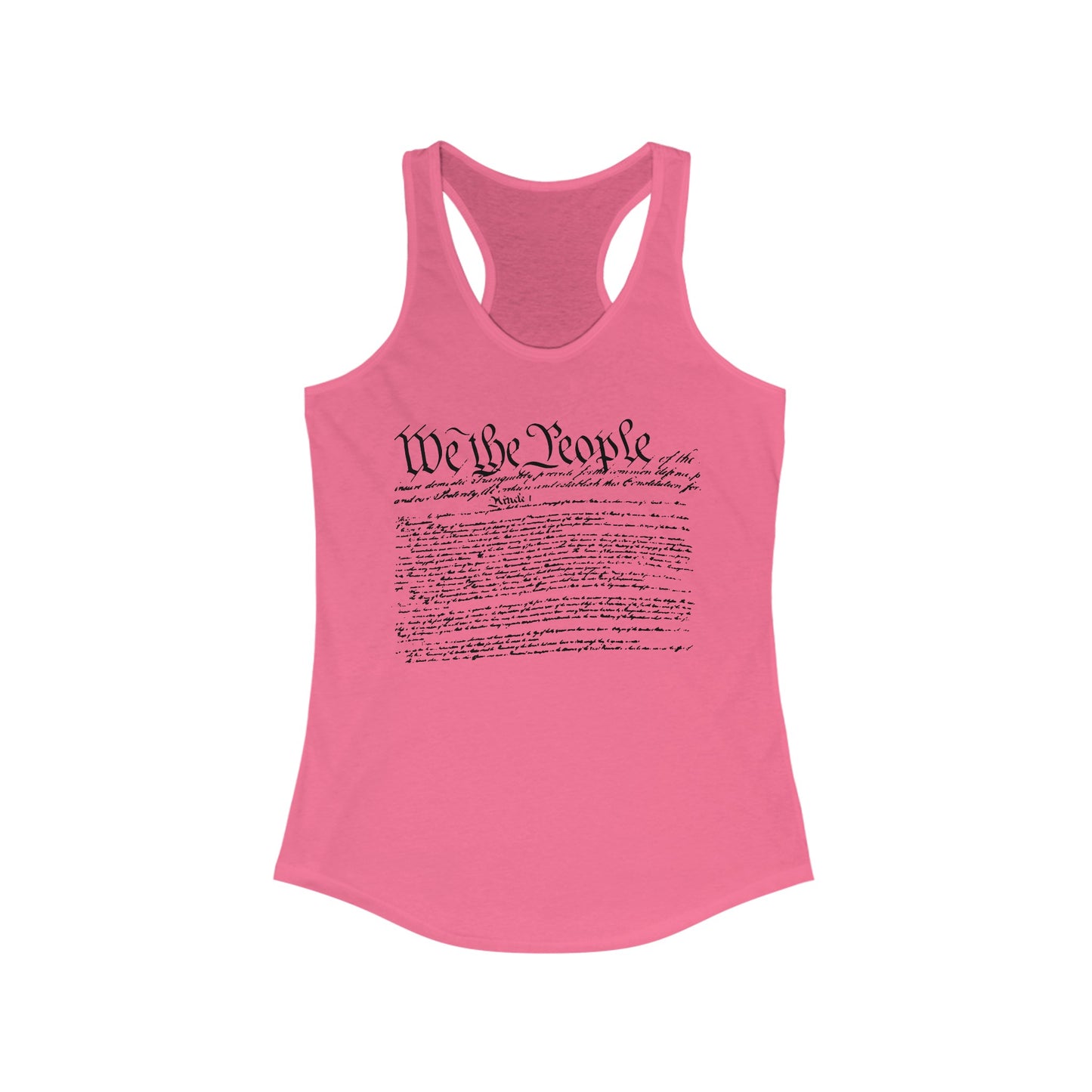 Constitution Preamble Women's Ideal Racerback Tank