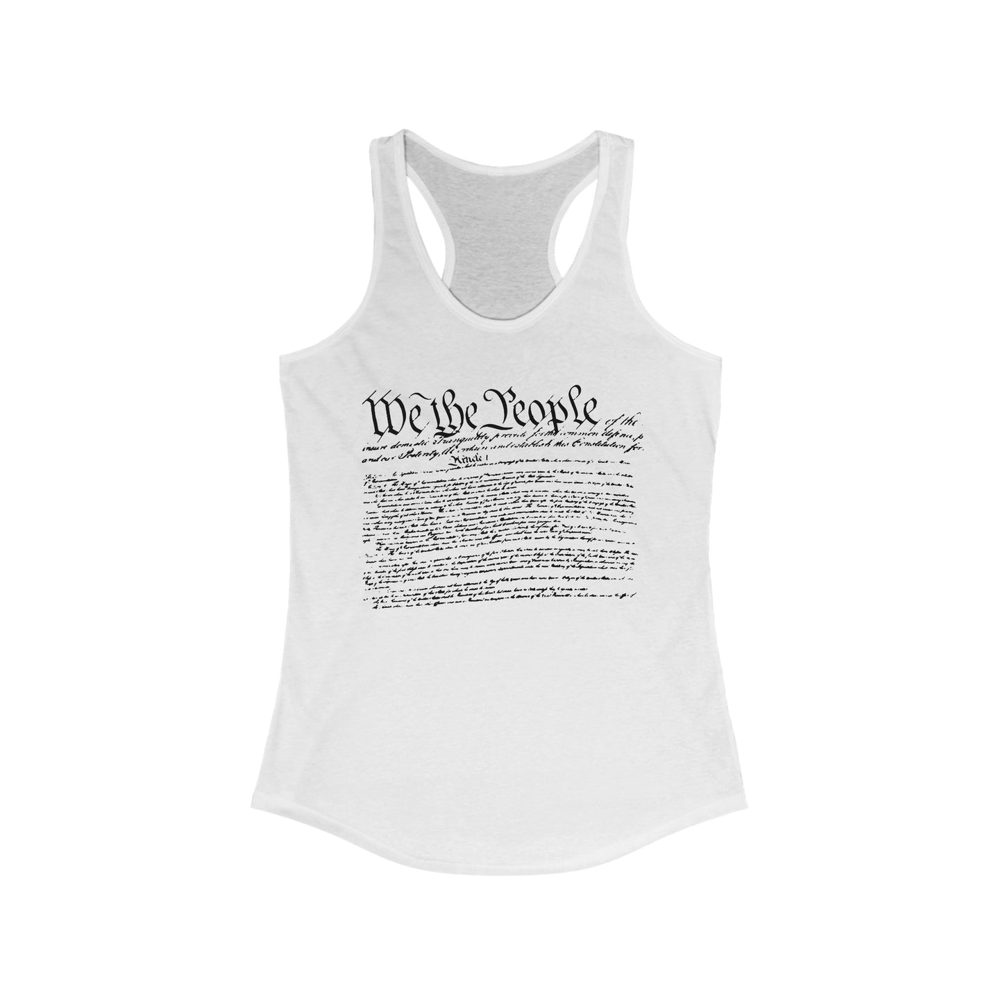 Constitution Preamble Women's Ideal Racerback Tank
