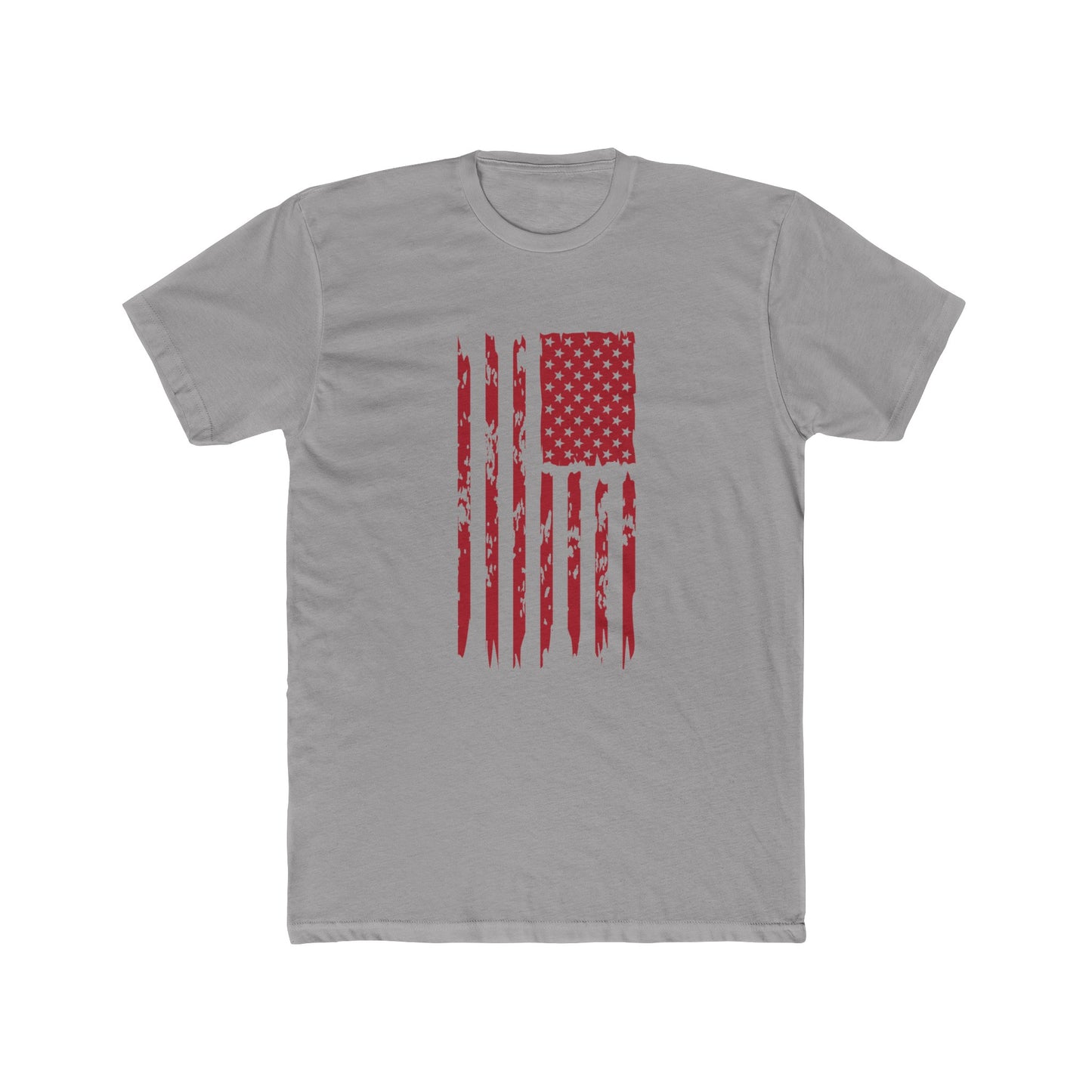 US Flag- Red Cotton Crew Tee