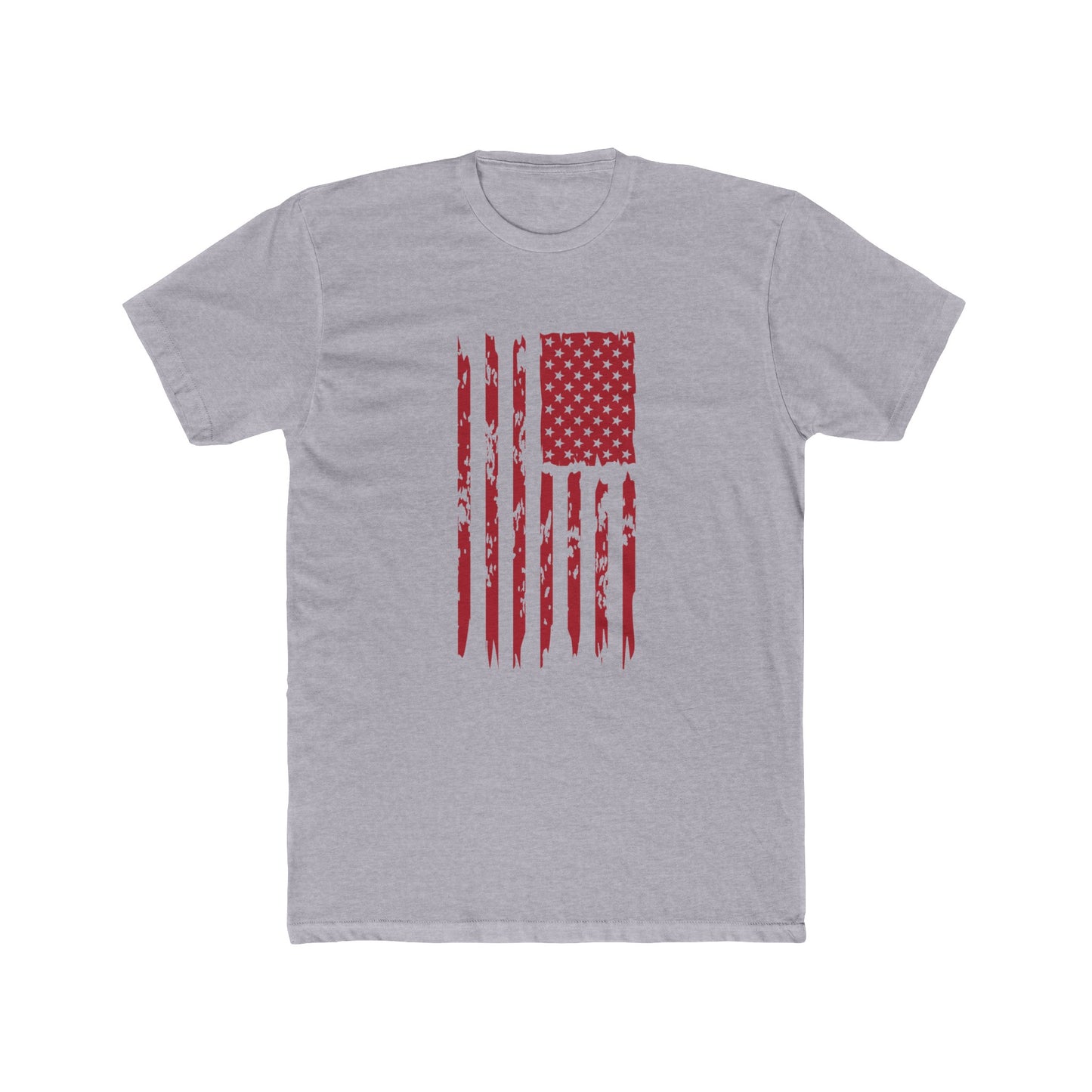 US Flag- Red Cotton Crew Tee