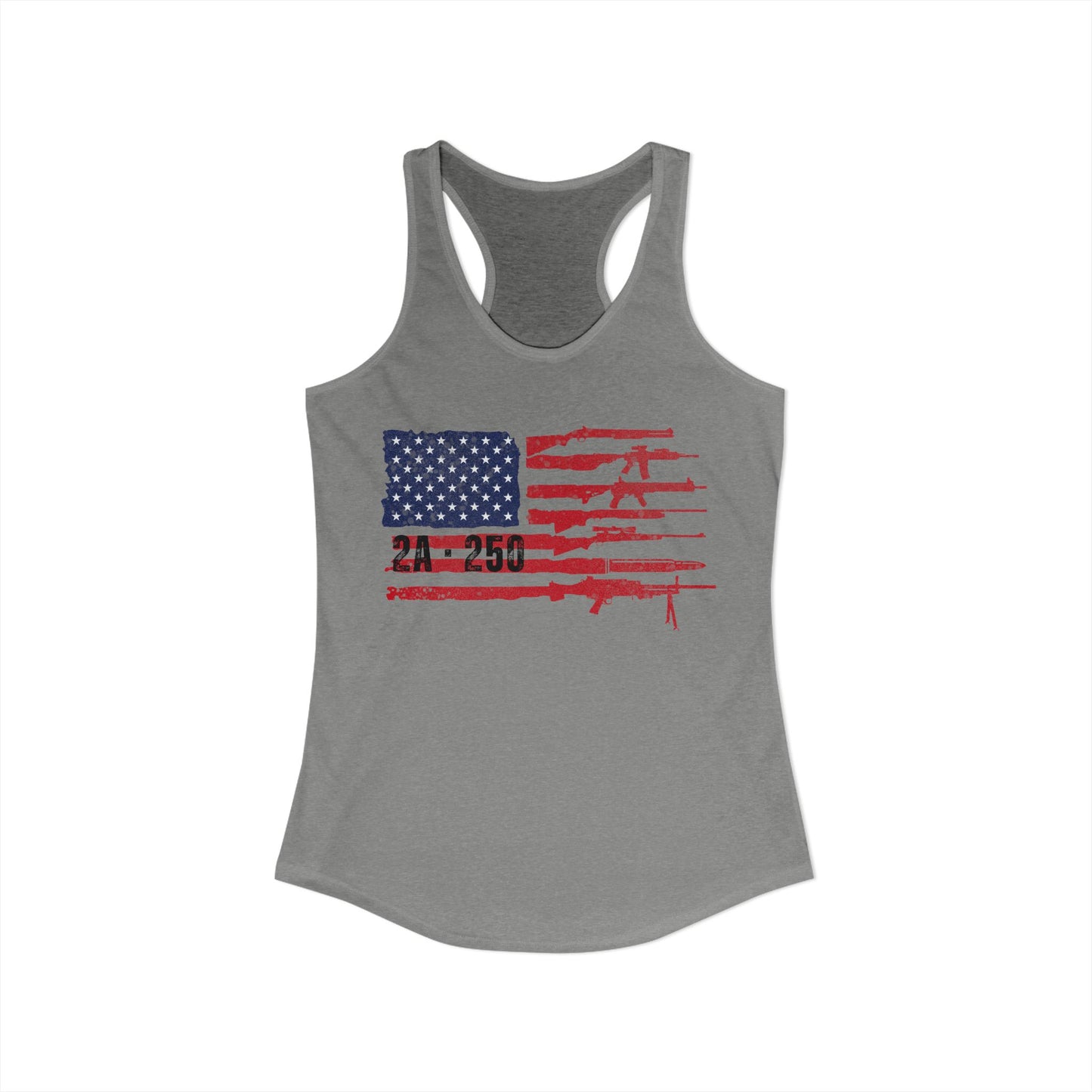 2A-250 Flag of Guns Women's Ideal Racerback Tank