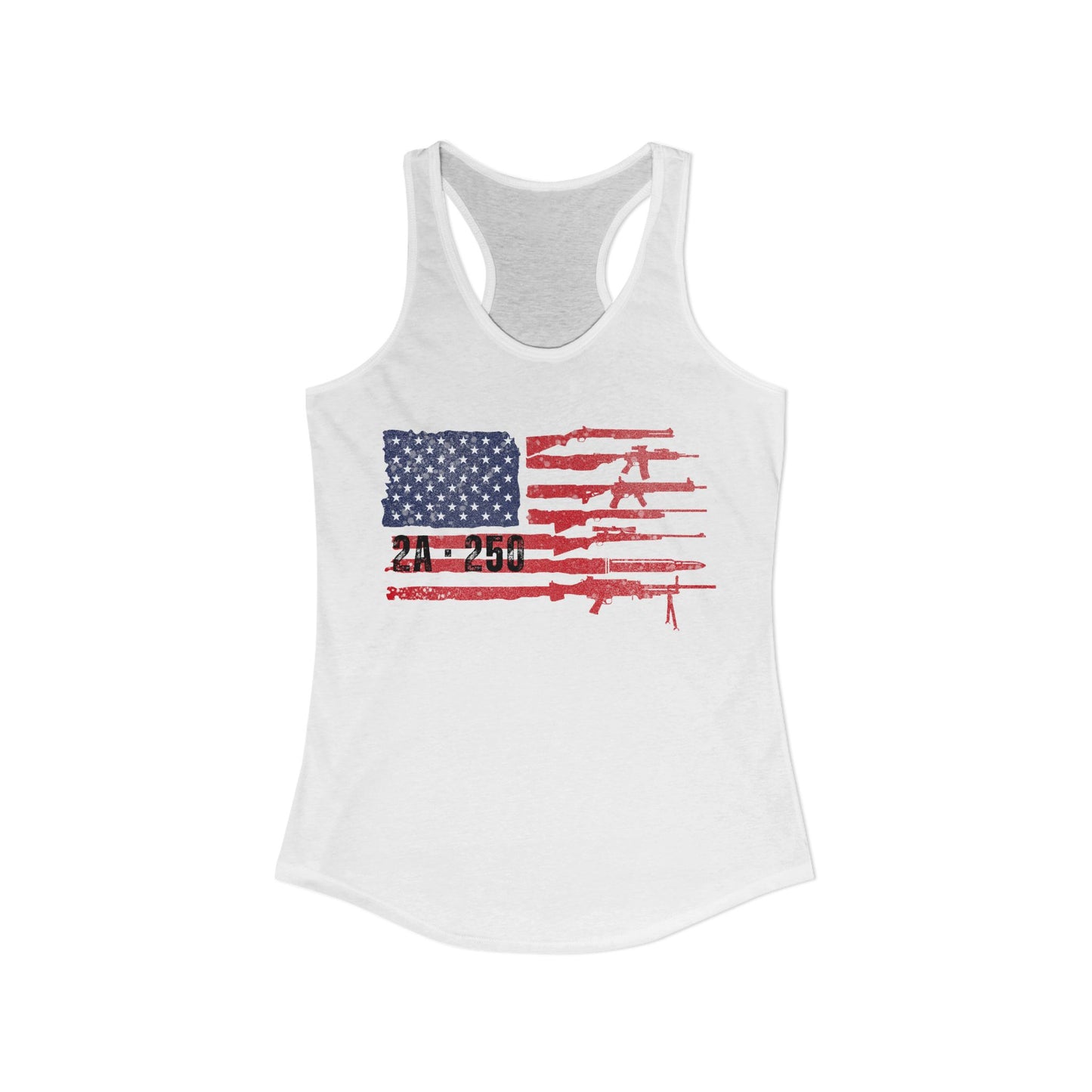 2A-250 Flag of Guns Women's Ideal Racerback Tank