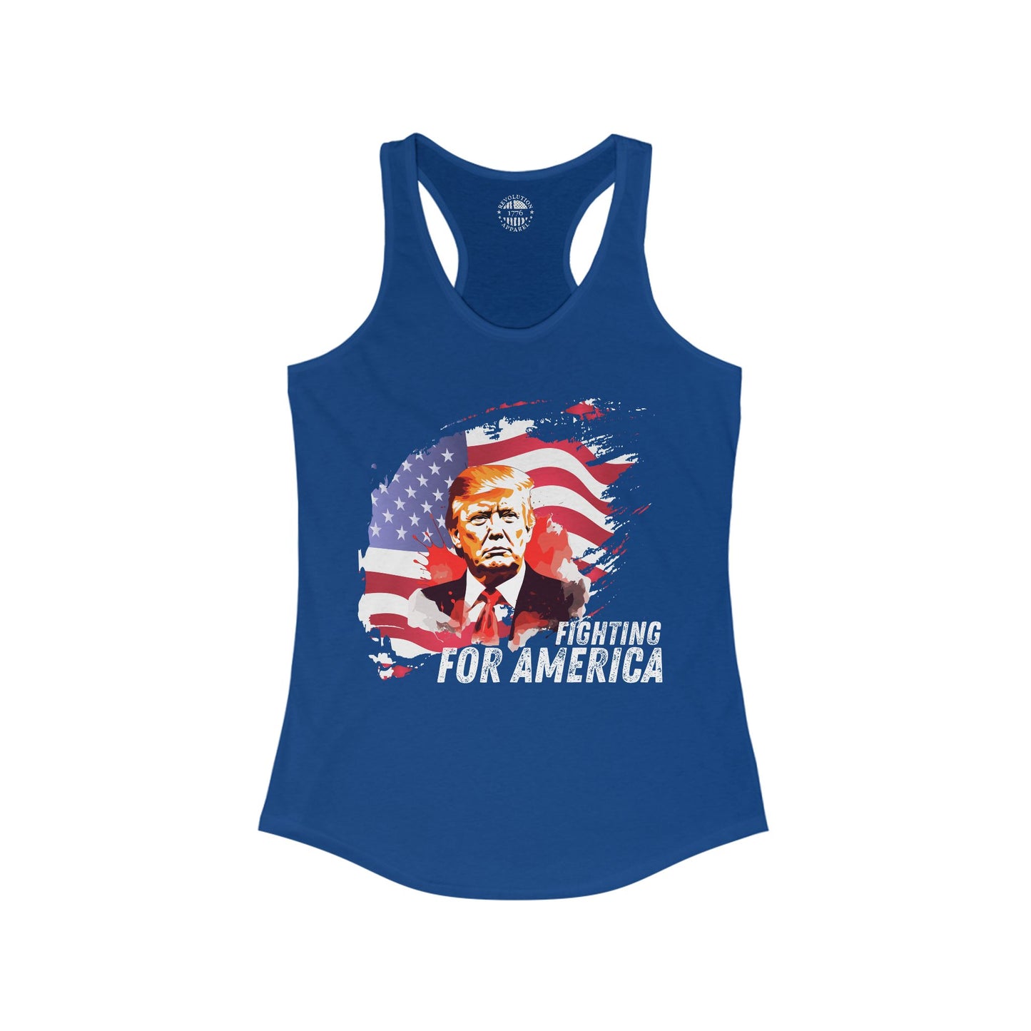 Trump - Fighting for America Women's Ideal Racerback Tank