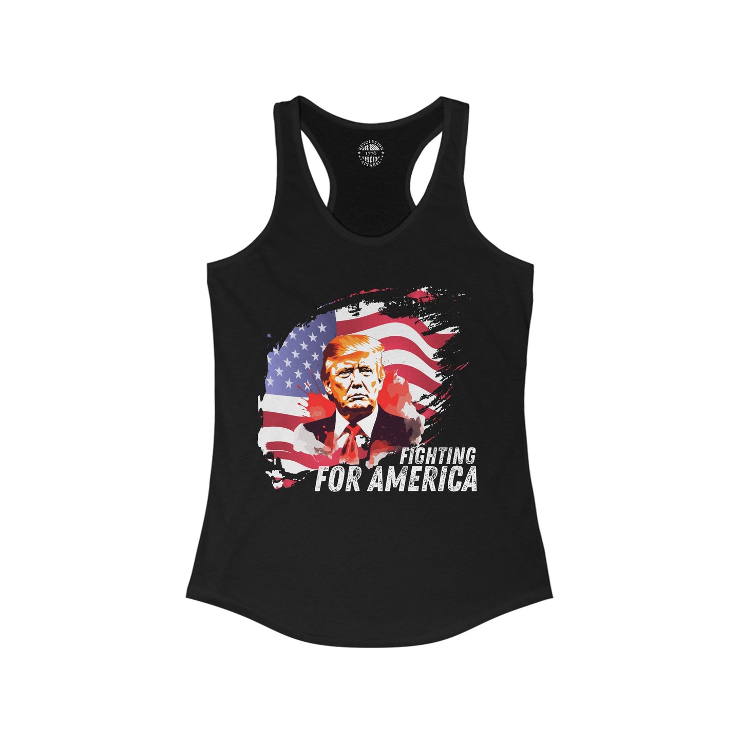 Trump - Fighting for America Women's Ideal Racerback Tank