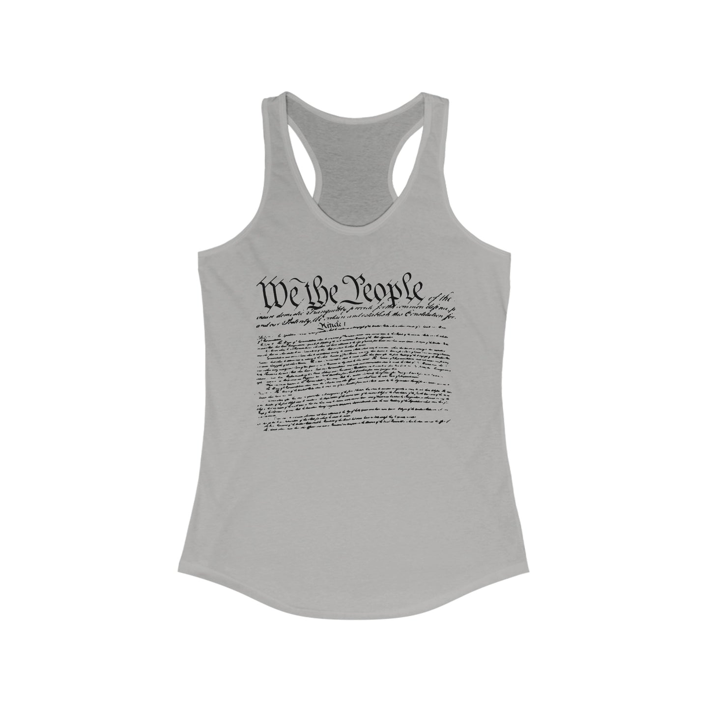 Constitution Preamble Women's Ideal Racerback Tank