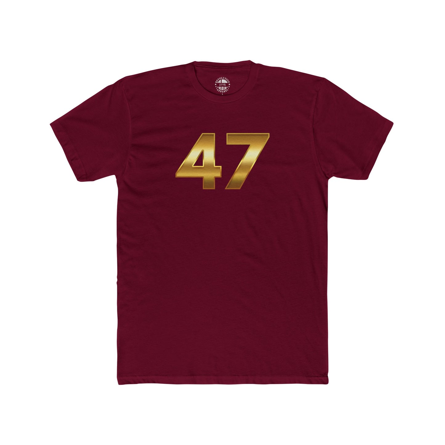 47 Trump Gold Cotton Crew Tee