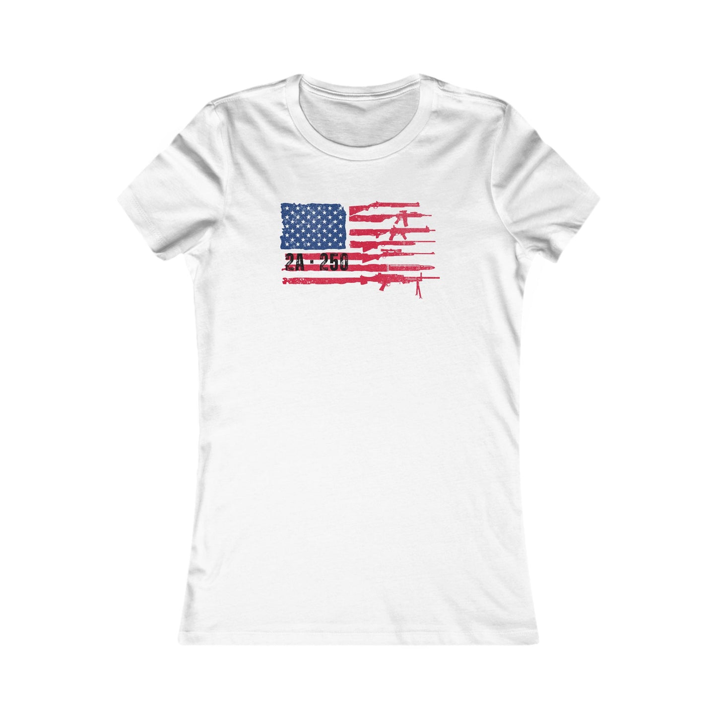 2A-250 Flag of Guns Women's Favorite Tee