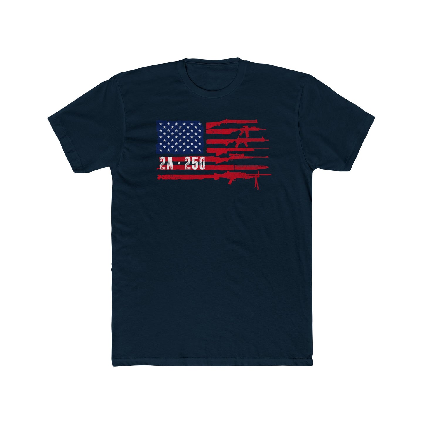 2A-250 Flag of Guns Cotton Crew Tee