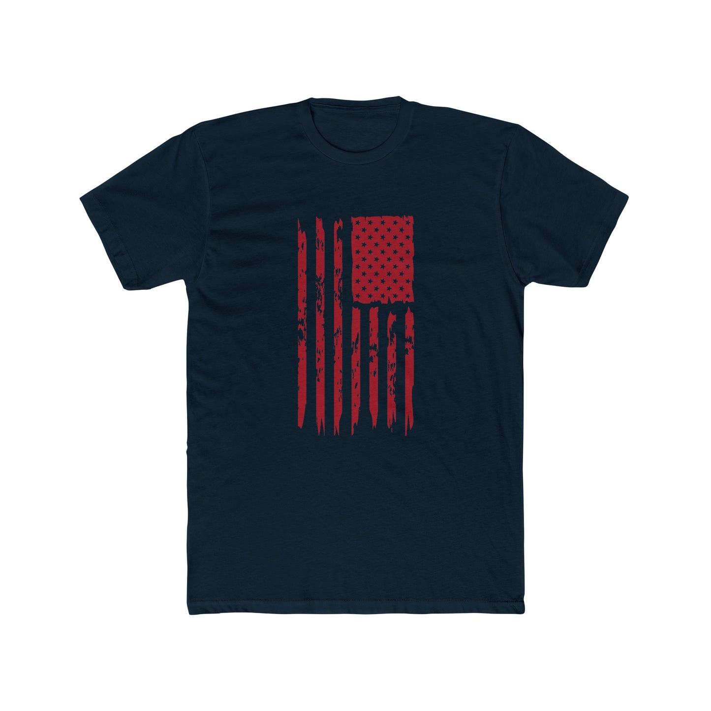 US Flag- Red Cotton Crew Tee
