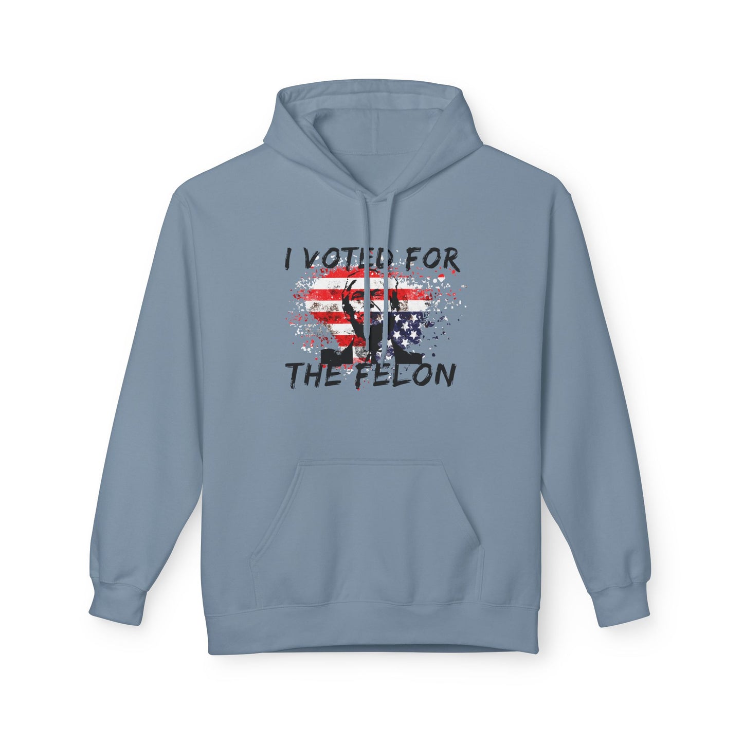 I Voted For The Felon Softstyle Fleece Hoodie