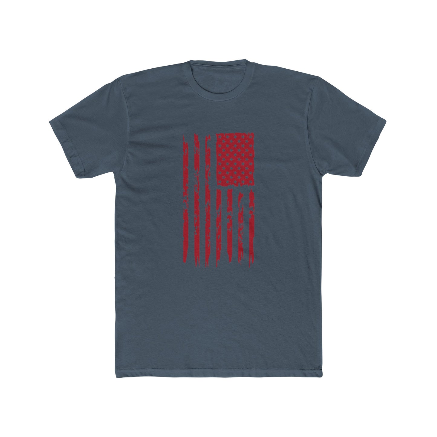 US Flag- Red Cotton Crew Tee