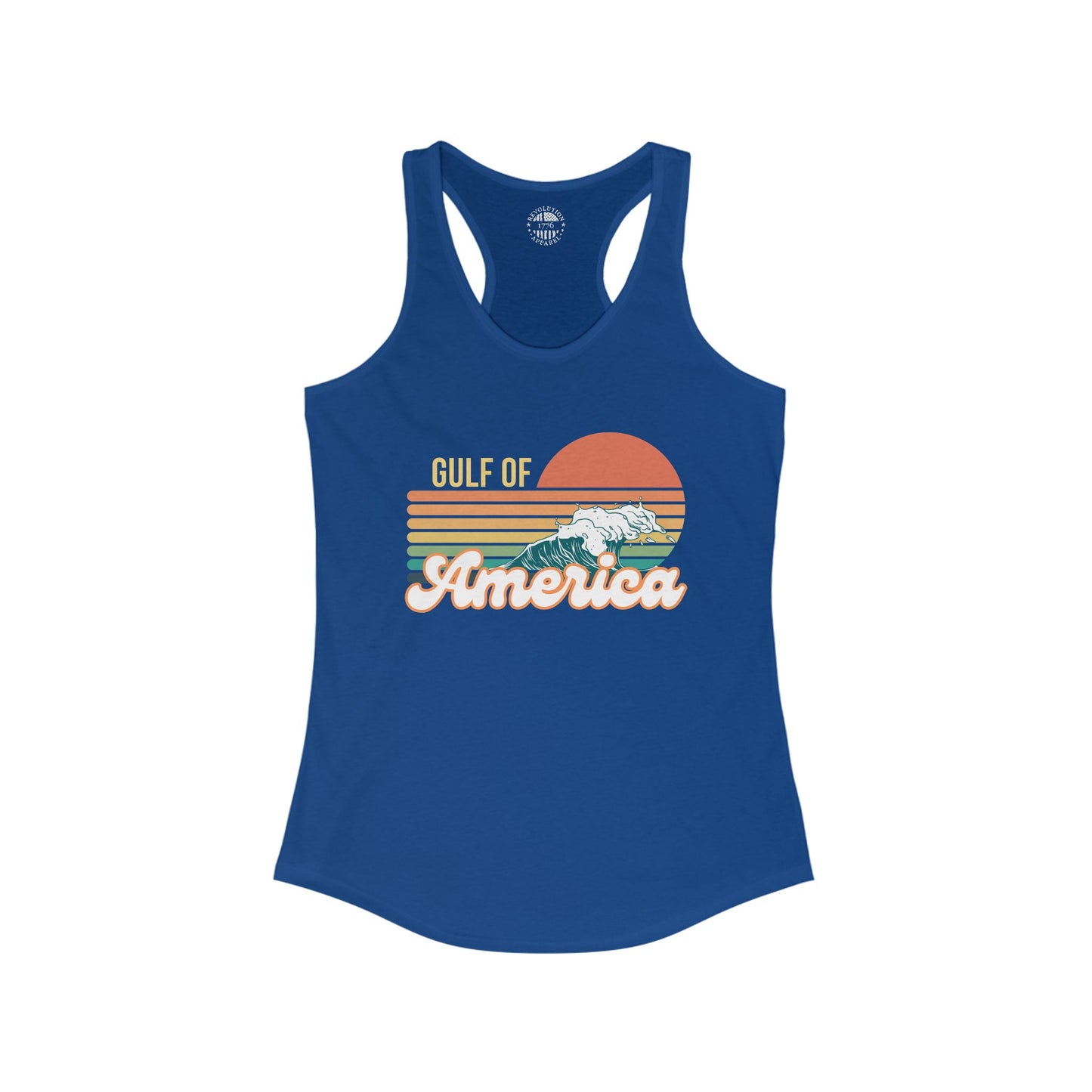 Gulf of America Retro Women's Ideal Racerback Tank