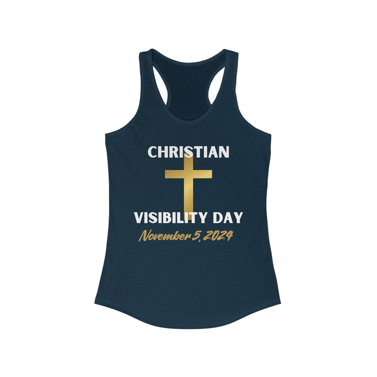 Christian Visiblity Day Women's Ideal Racerback Tank Clearance