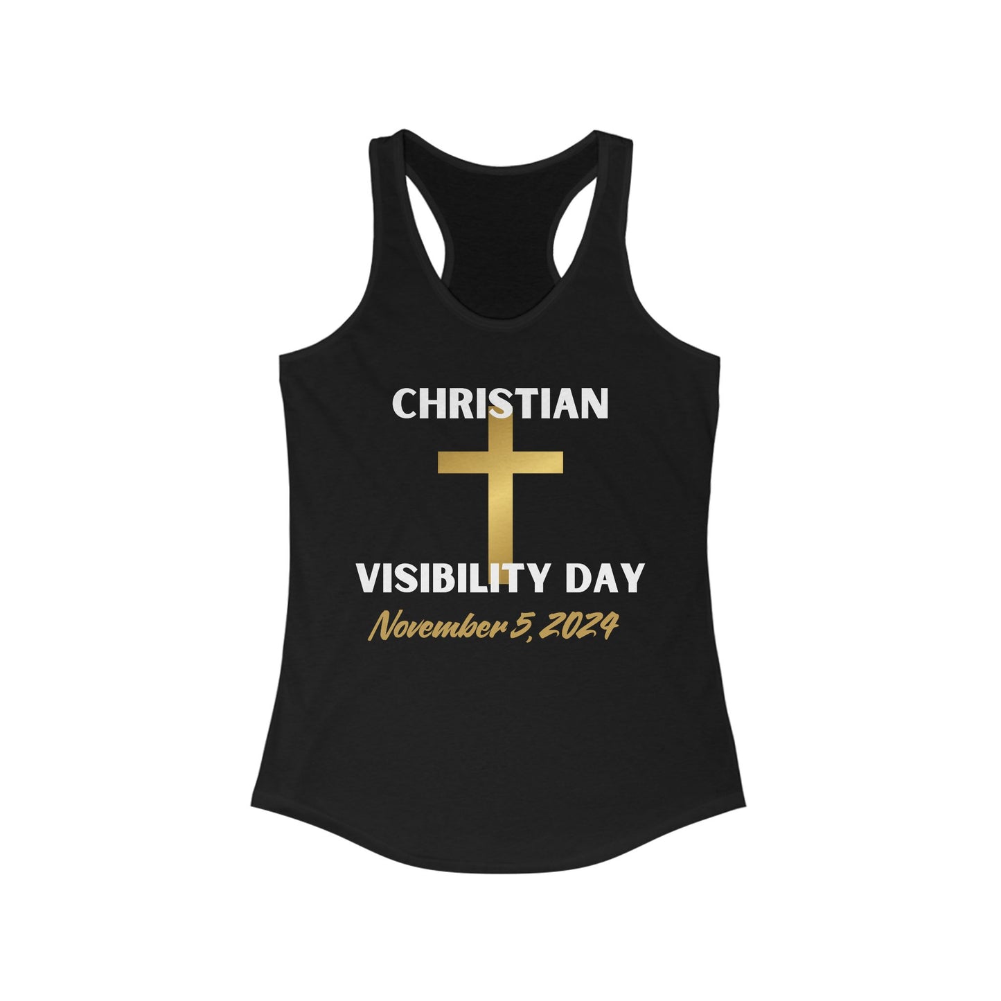 Christian Visiblity Day Women's Ideal Racerback Tank Clearance