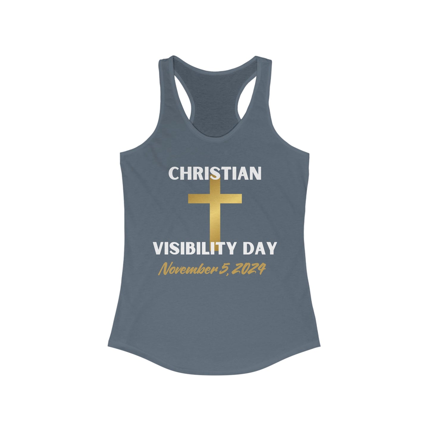 Christian Visiblity Day Women's Ideal Racerback Tank Clearance