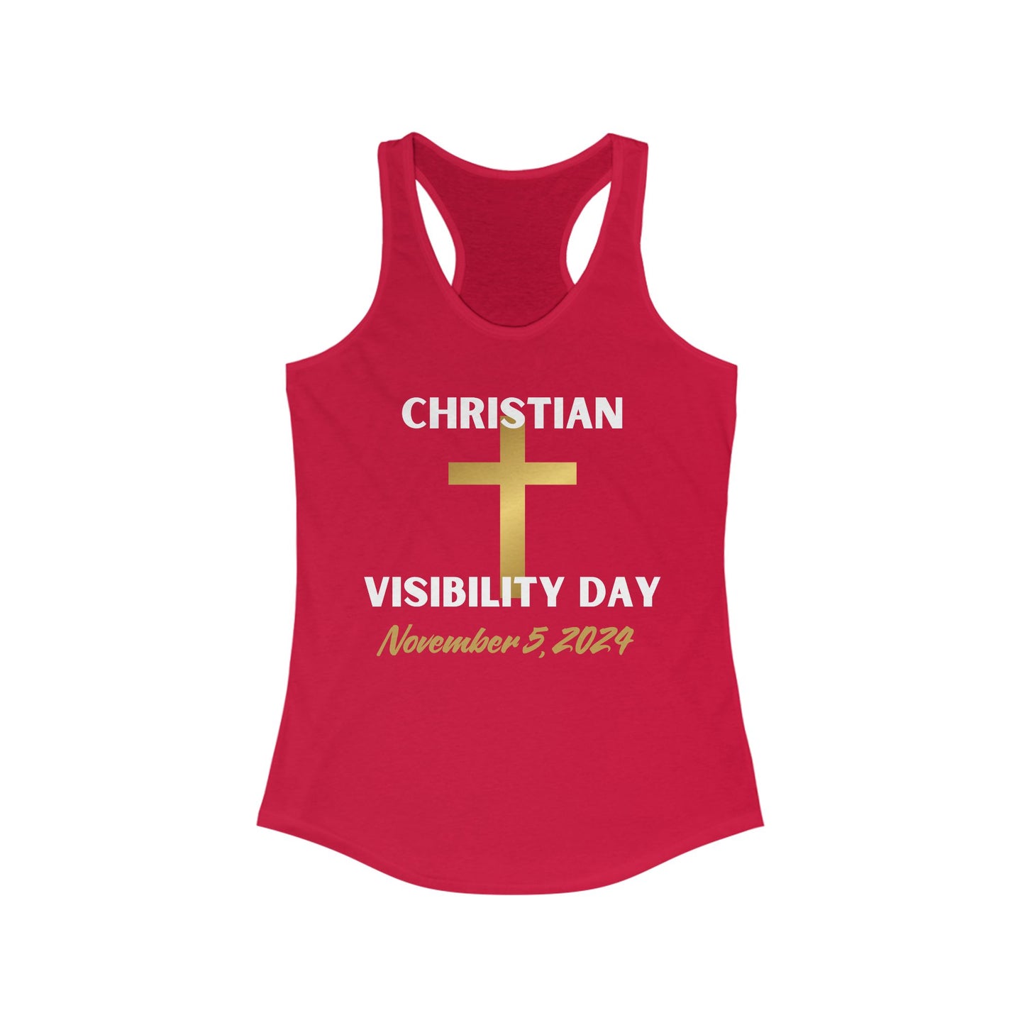 Christian Visiblity Day Women's Ideal Racerback Tank Clearance