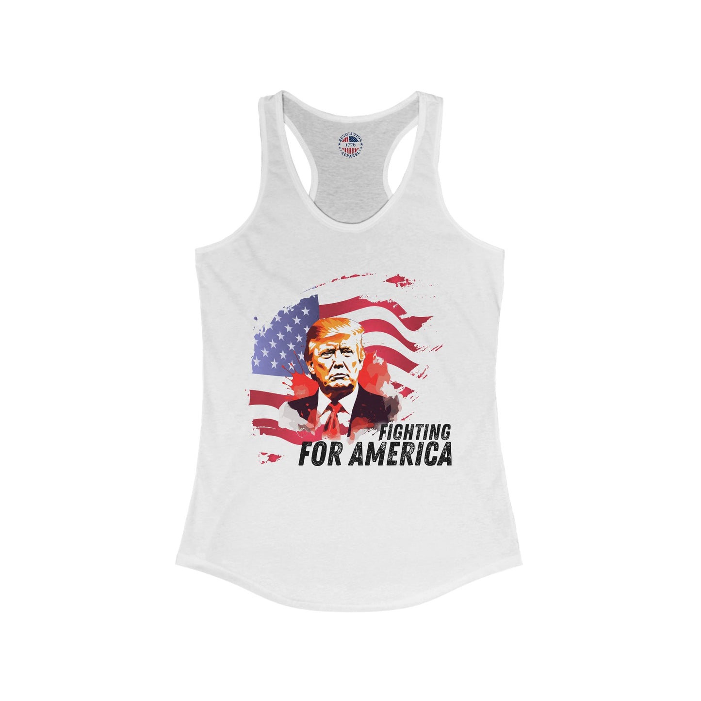 Trump - Fighting for America Women's Ideal Racerback Tank