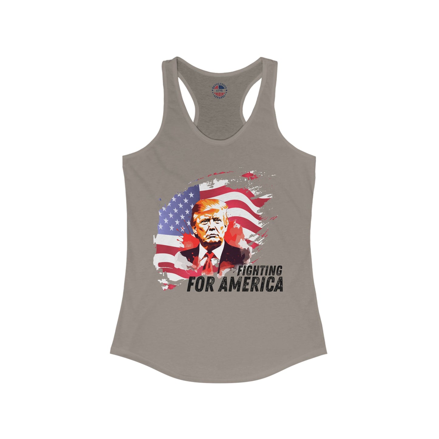 Trump - Fighting for America Women's Ideal Racerback Tank