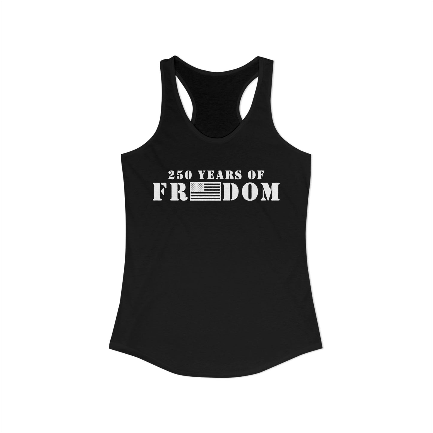 250 Years of Freedom Women's Ideal Racerback Tank