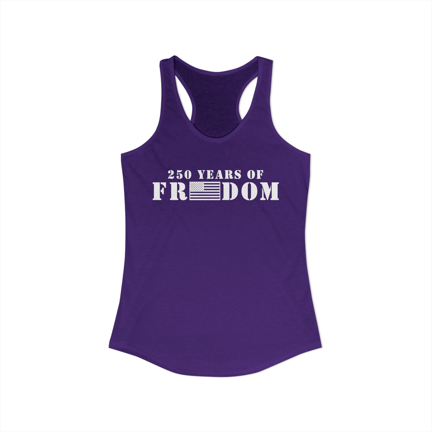 250 Years of Freedom Women's Ideal Racerback Tank