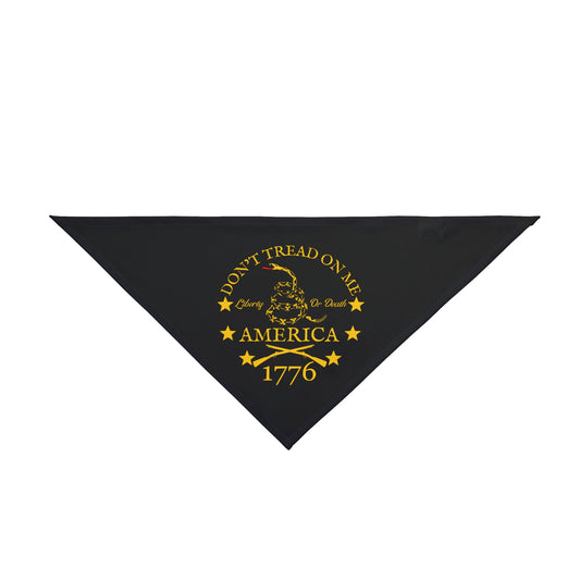 Don't Tread on Me Gadsden Flag Patriotic Dog Bandana