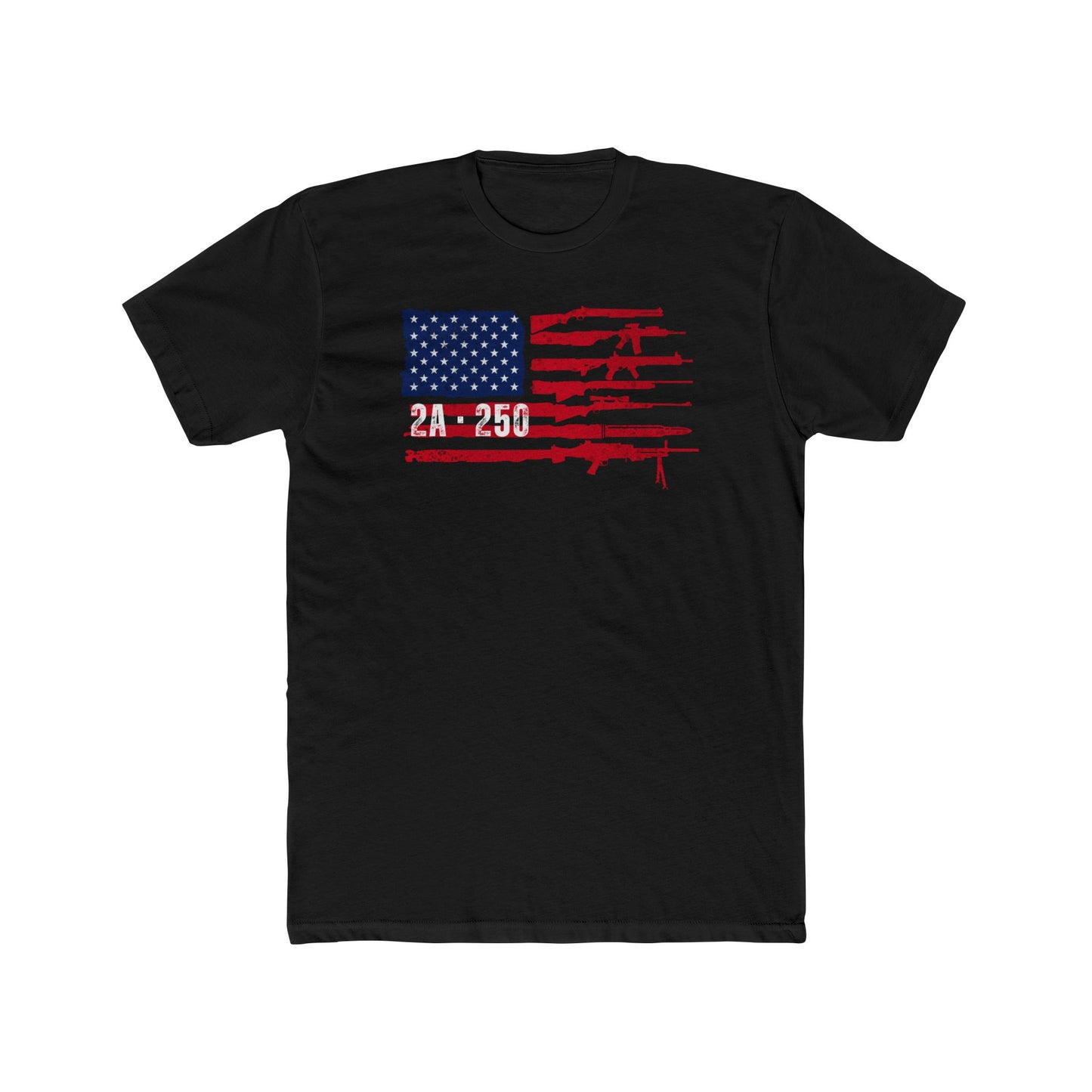 2A-250 Flag of Guns Cotton Crew Tee