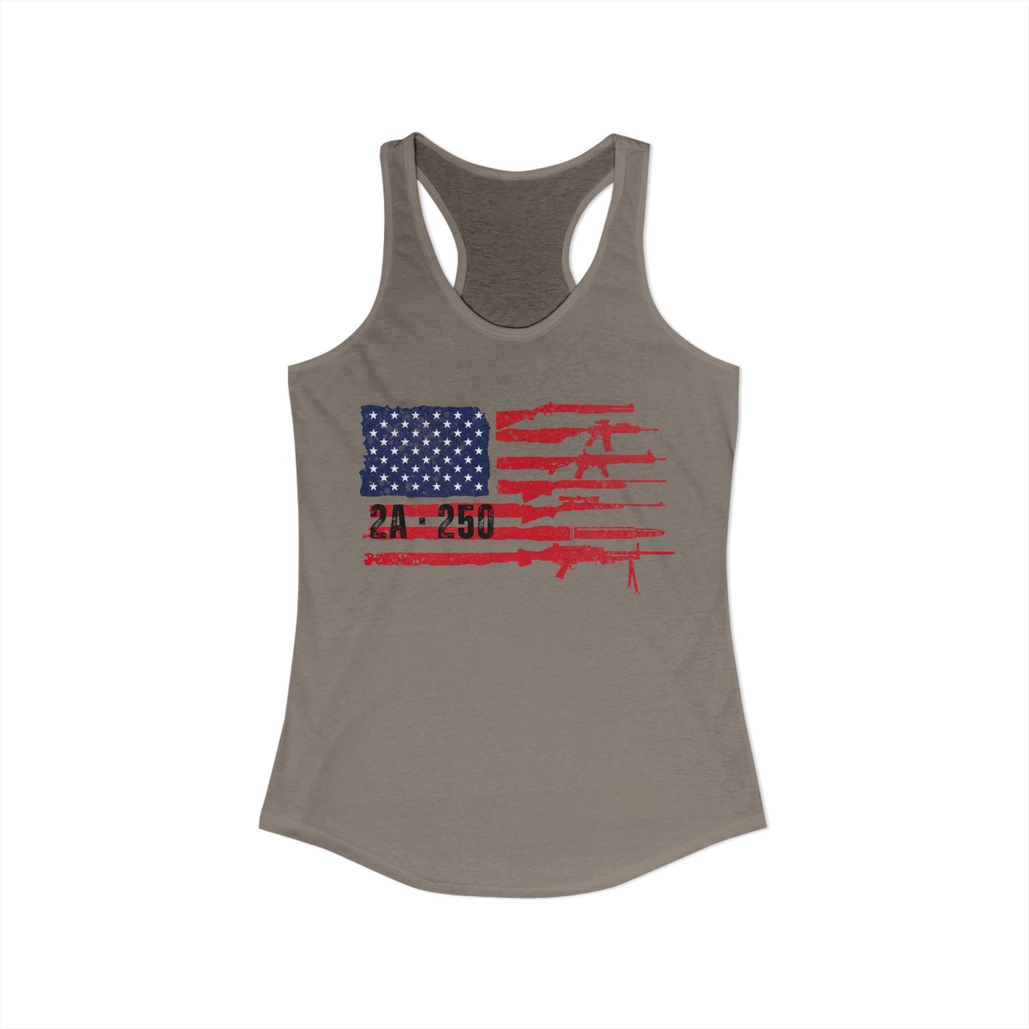 2A-250 Flag of Guns Women's Ideal Racerback Tank