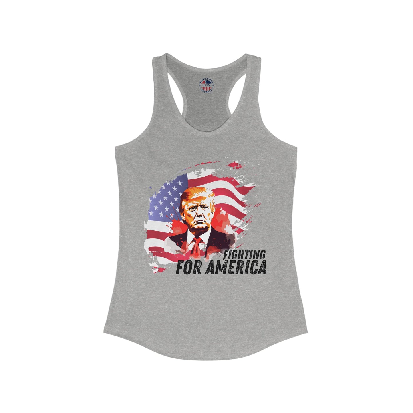Trump - Fighting for America Women's Ideal Racerback Tank