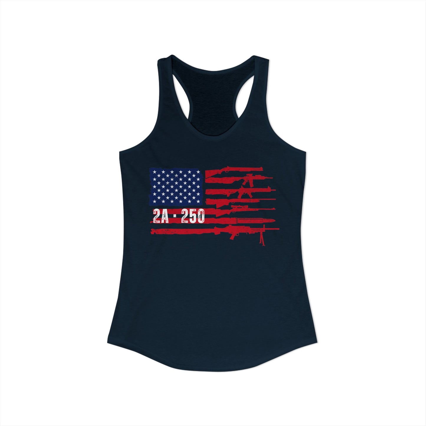2A-250 Flag of Guns Women's Ideal Racerback Tank