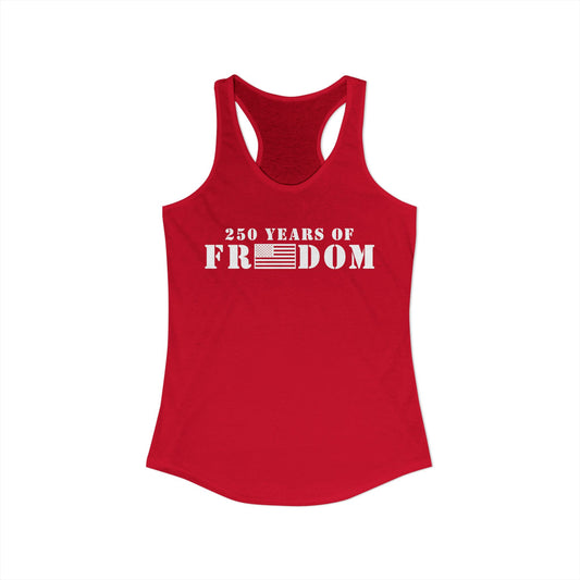 250 Years of Freedom Women's Ideal Racerback Tank