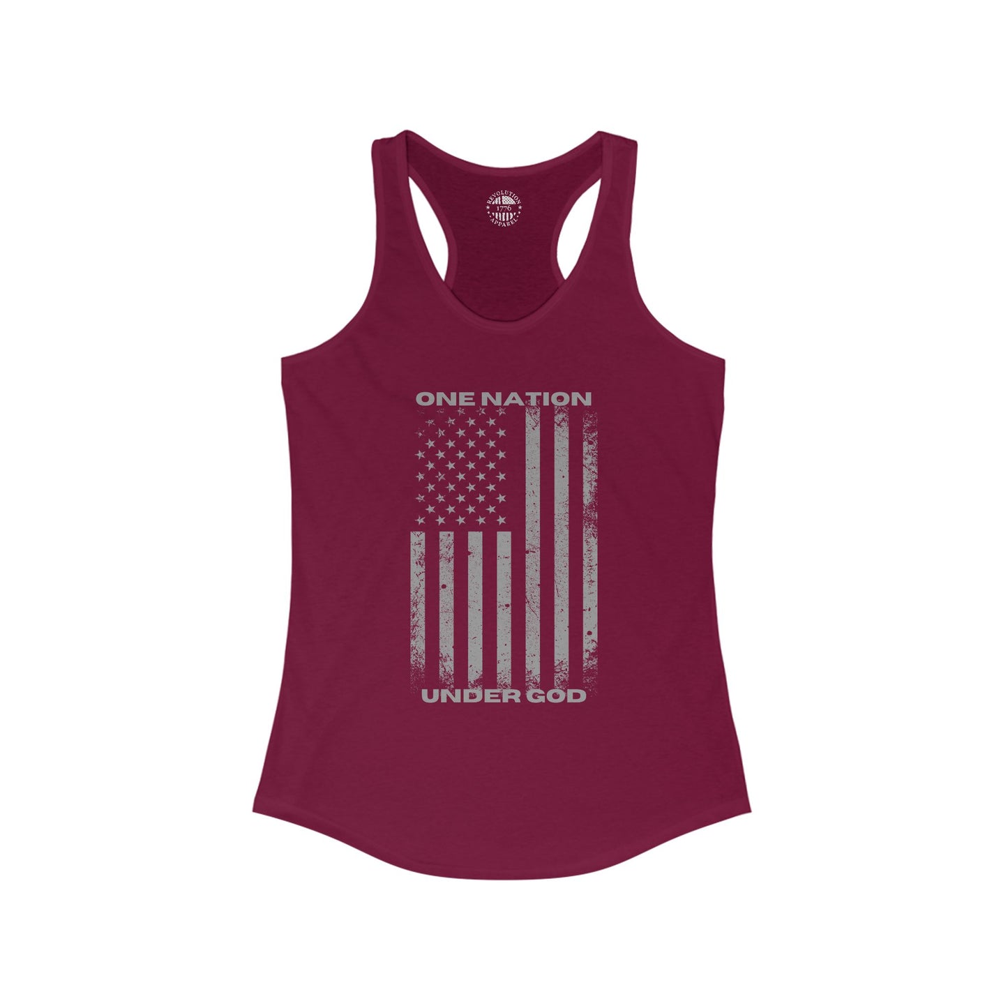 One Nation, Under God, Women's Ideal Racerback Tank