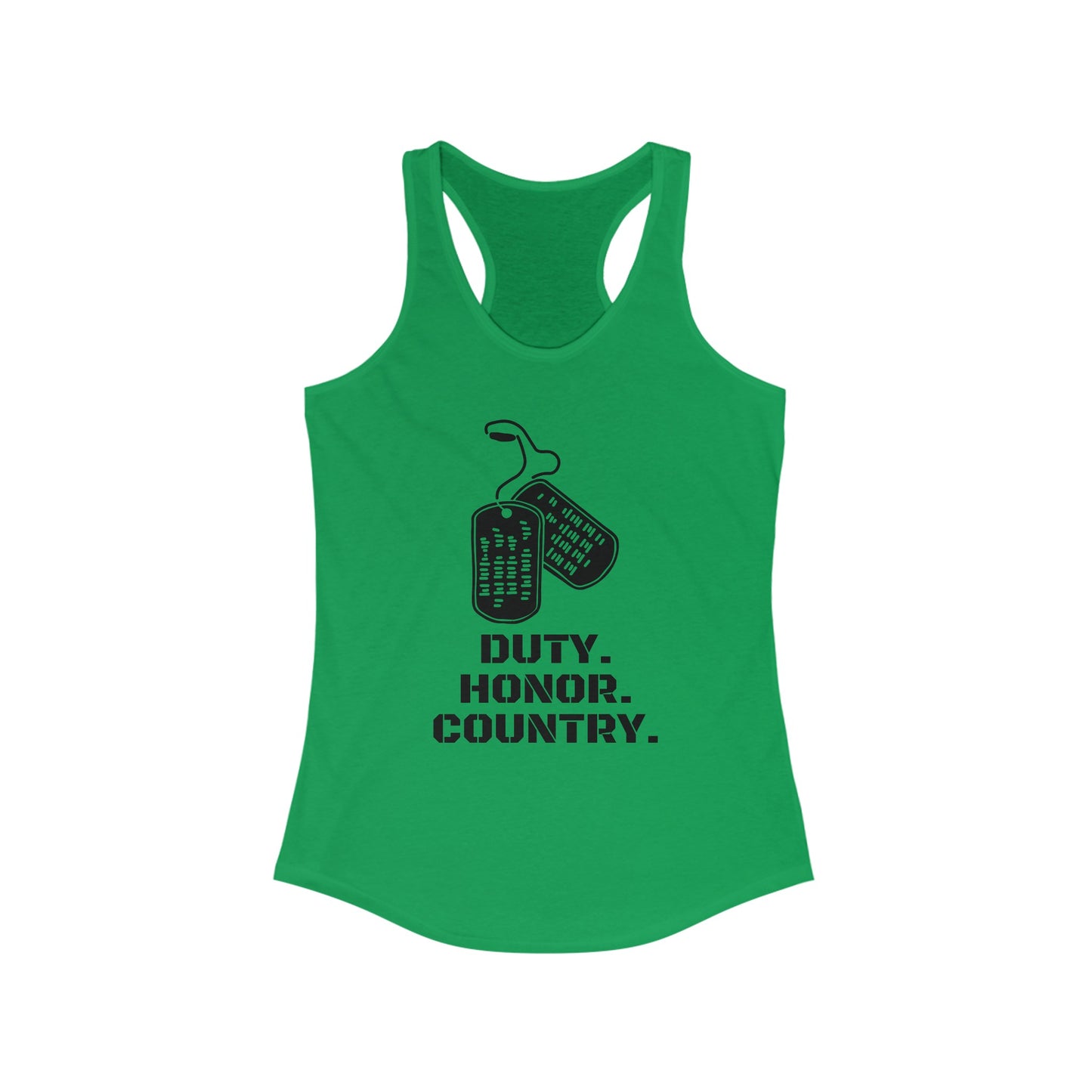 Duty-Honor-Country Women's Ideal Racerback Tank