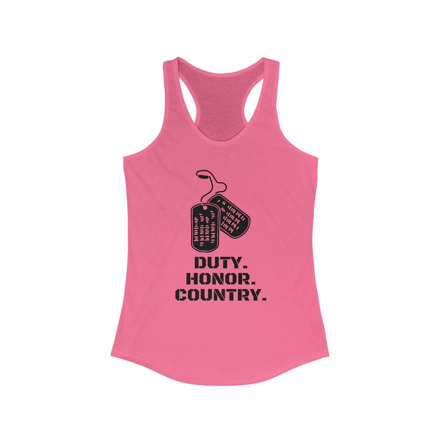 Duty-Honor-Country Women's Ideal Racerback Tank