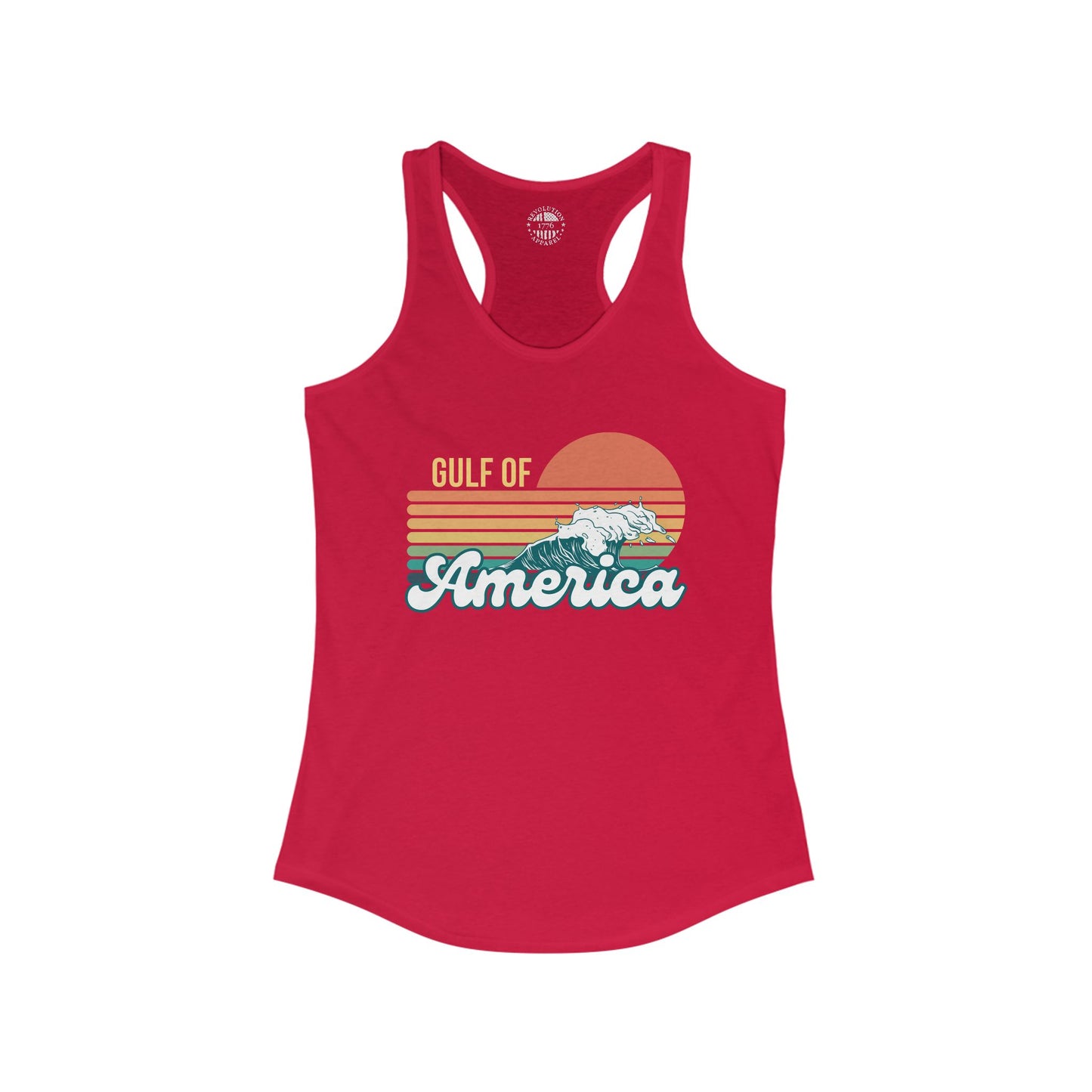 Gulf of America Retro Women's Ideal Racerback Tank