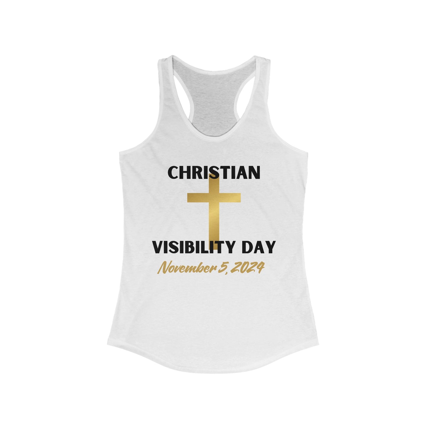 Christian Visiblity Day Women's Ideal Racerback Tank Clearance