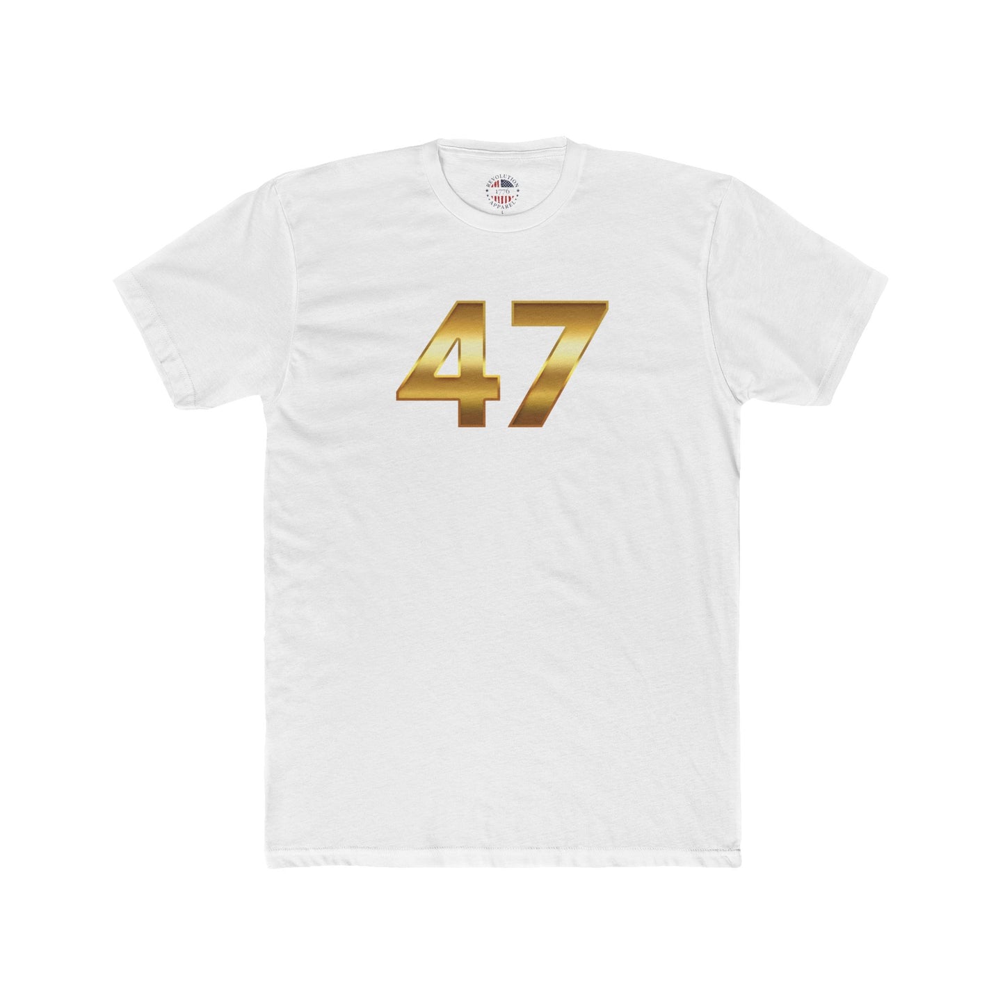 47 Trump Gold Cotton Crew Tee