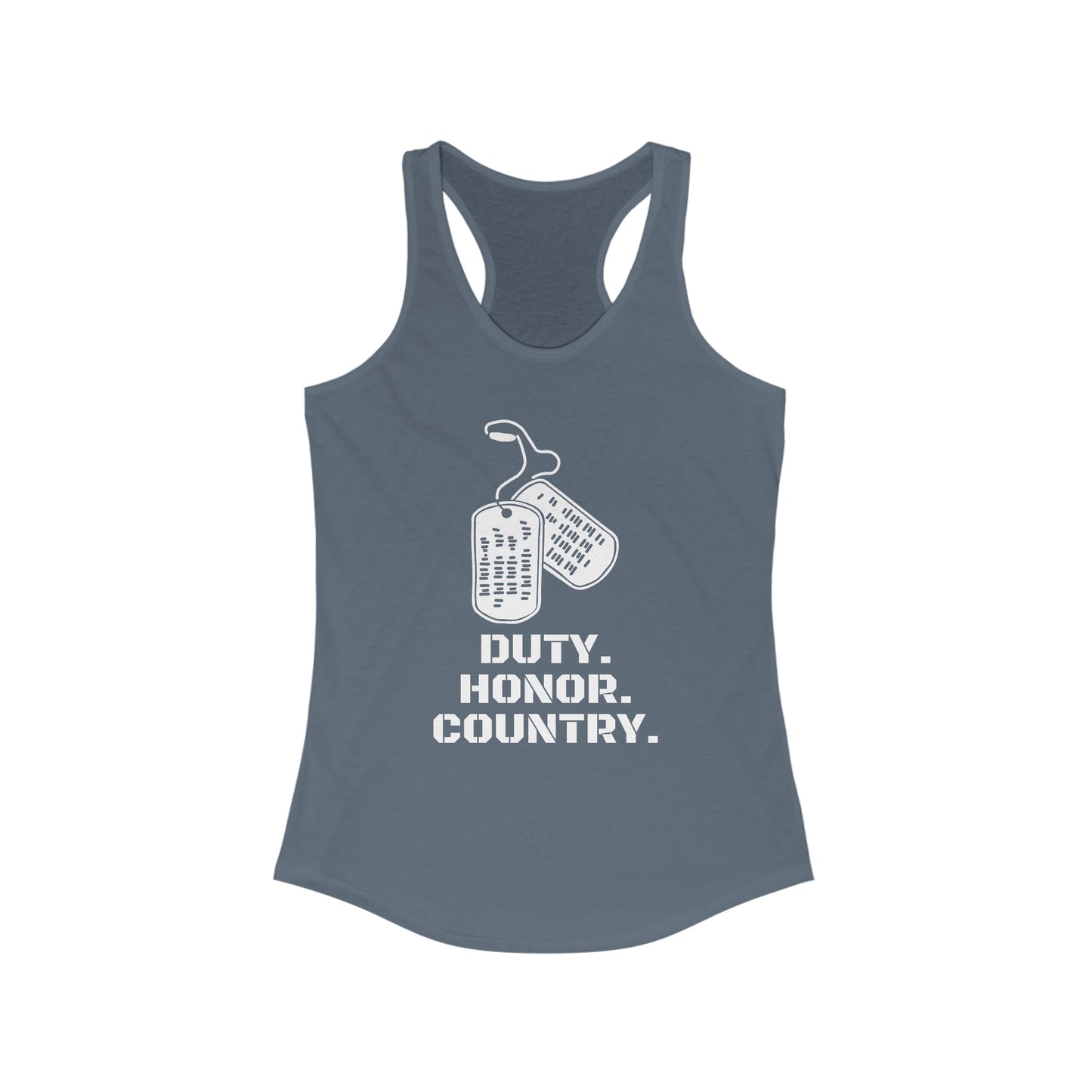 Duty-Honor-Country Women's Ideal Racerback Tank