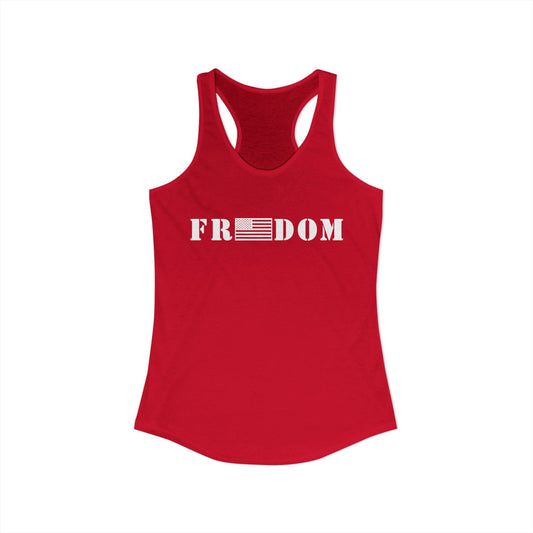 Freedom- Flag Women's Ideal Racerback Tank
