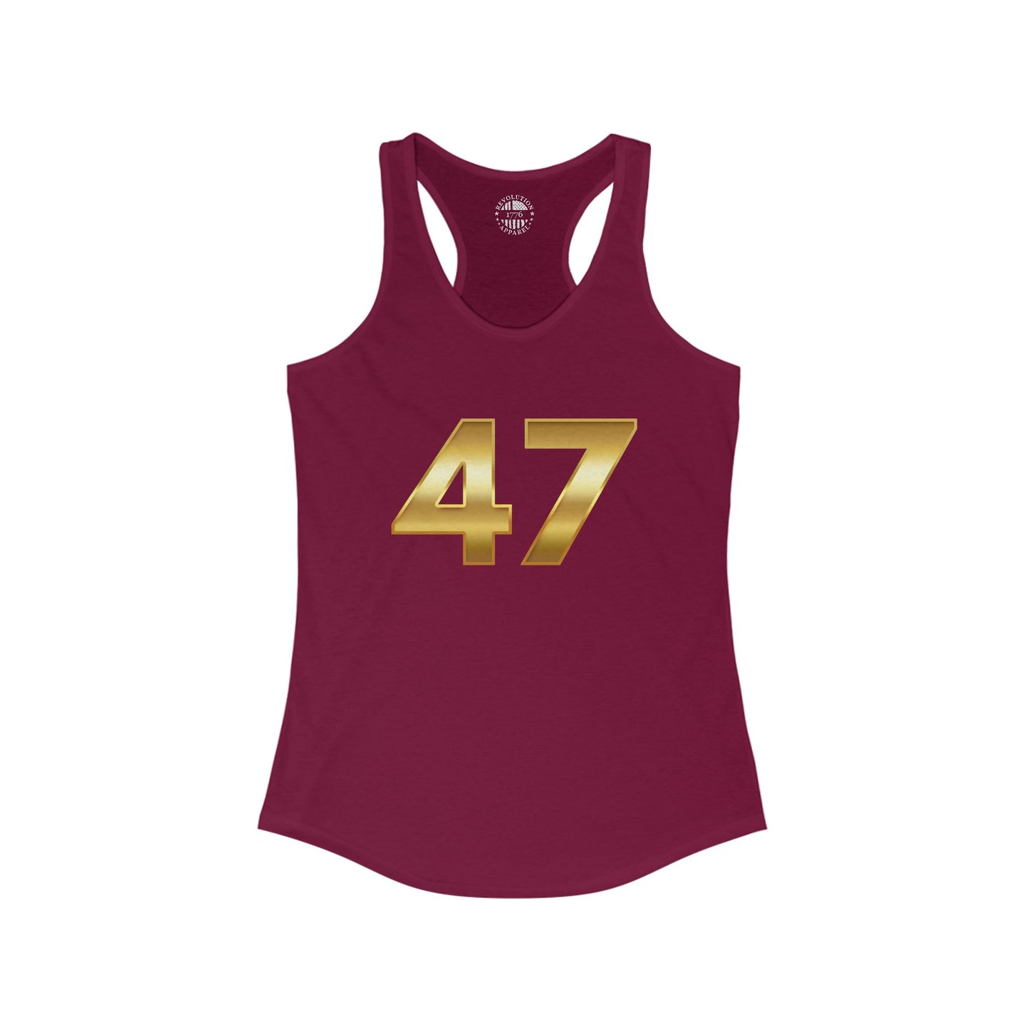 47 Trump Gold Women's Ideal Racerback Tank