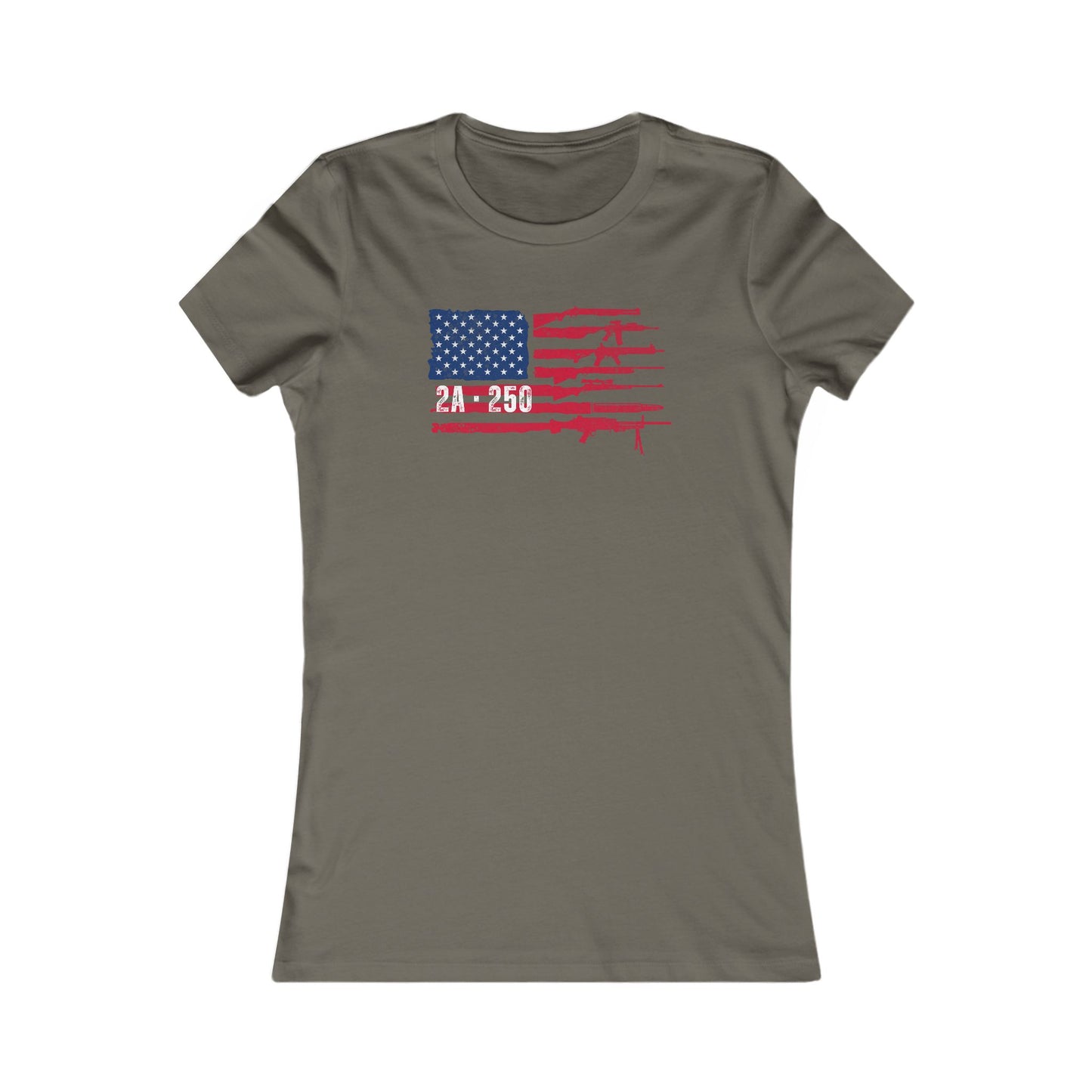 2A-250 Flag of Guns Women's Favorite Tee