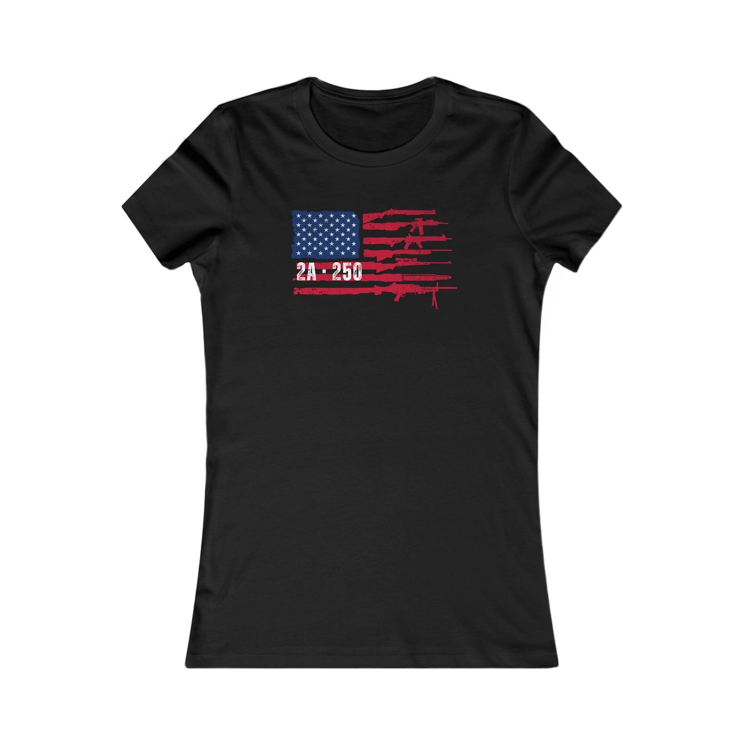 2A-250 Flag of Guns Women's Favorite Tee
