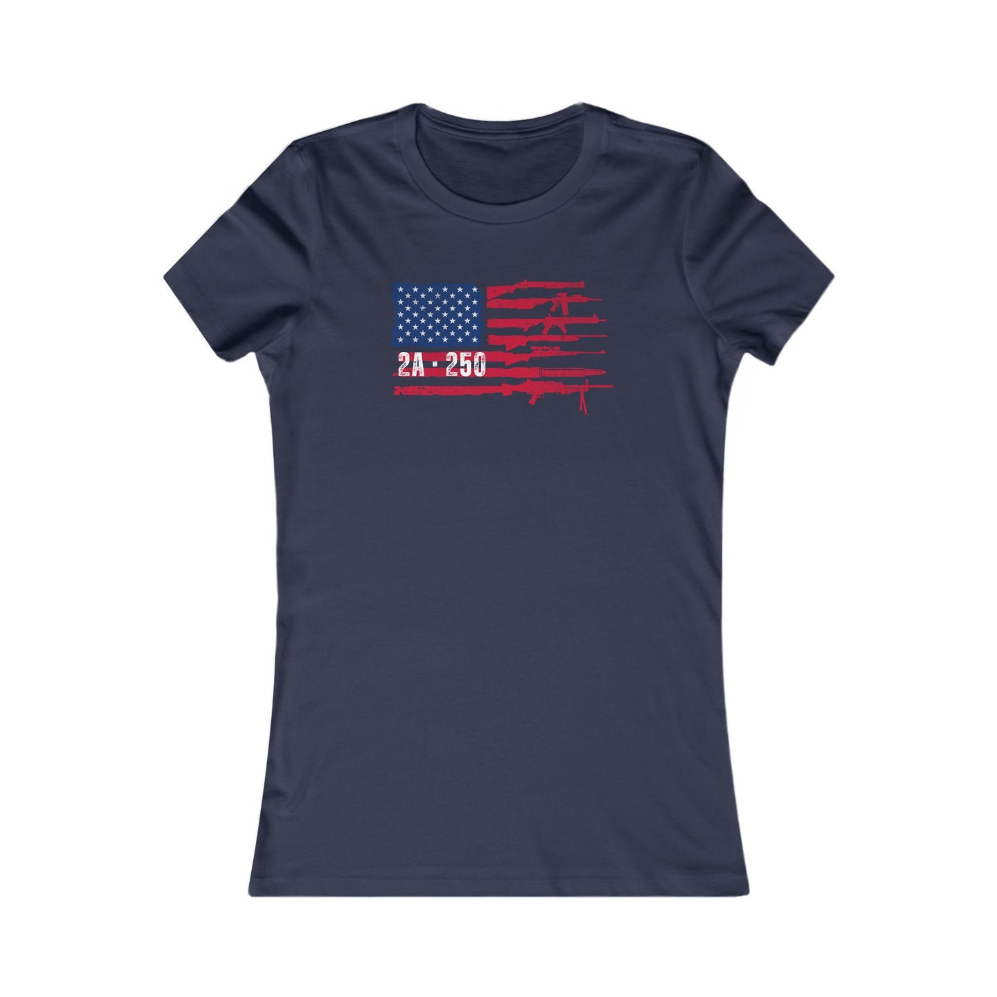 2A-250 Flag of Guns Women's Favorite Tee