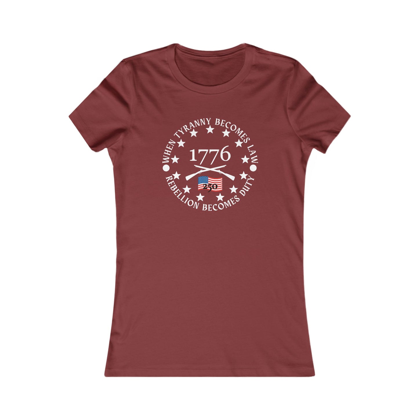 When Tyranny Becomes Law... 250th Women's Favorite Tee